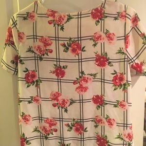 Rose Grid Short Sleeve